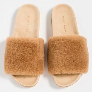 Jenni Kayne Brown Shearling Slippers
